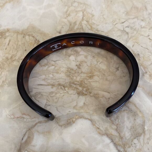 Sacori Faux Tortoise Shell Cuff Bracelet - Picture 6 of 8